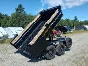 2026 Southland 6x10 11K Hydraulic Dump Trailer w/Ramps, Tarp Kit, Barn Doors