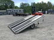 2018 High Country 101x10 Aluminum Open 2-Place Tilt Deck Snowmobile Trailer w/Mats & Guides, Slide T