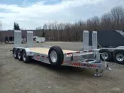 2026 N&N 7x22 21K Galvanized Equipment Trailer w/HD Flip-Up Ramps, Toolbox, D-Rings