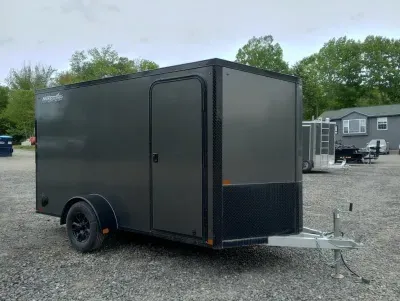 2023 Nitro 6x12 Aluminum Enclosed Cargo w/Blackout Package, Diesel Space Heater, Spring Assist Ramp
