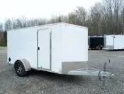 2021 Nitro 5x12 Aluminum Enclosed Cargo w/Spring Assist Rear Ramp, Side Access Door, Extended Tongue