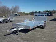 2026 Bear Track 6.5x12 Aluminum Utility Trailer w/Rear Ramp Gate, Aluminum Wheels, Spare Tire