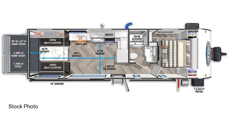 new Toy Haulers Forest River Salem FSX Platinum for sale, in Palm Bay, FL Thumbnail 2