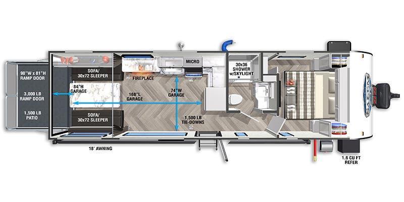 new Toy Haulers Forest River Salem FSX Platinum for sale, in Palm Bay, FL Thumbnail 2