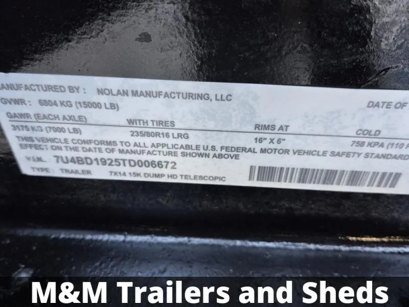 new Dump Trailers Nolan Manufacturing  for sale, in Lumberton, NC Thumbnail 10