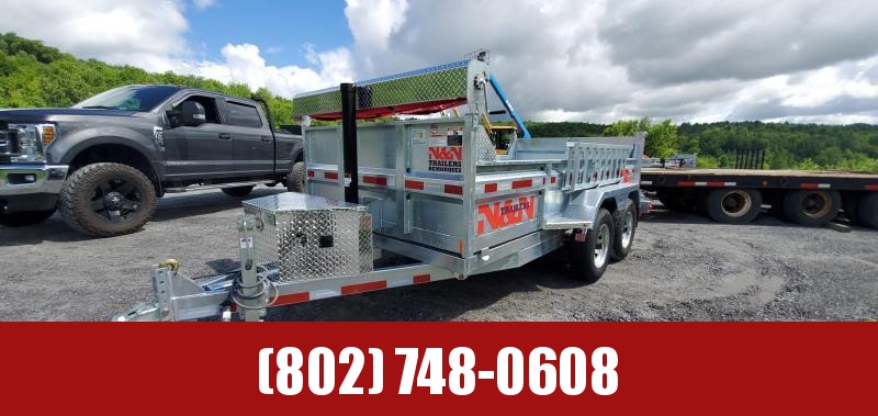 2021 N&N Trailers 6x12 Galvanized 10K LB GVW Dump Trailer 2021 N&N Trailers 6x12 Galvanized 10K LB GVW Dump Trailer