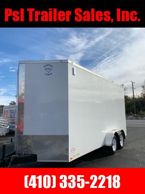 Diamond Cargo 7' x 16' Enclosed Trailer w/ Extra Interior Height fnsJlI