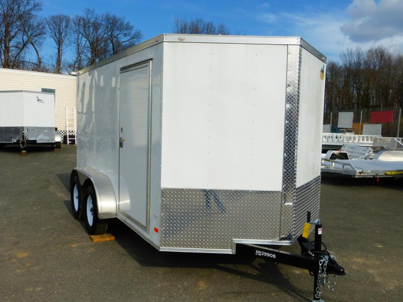Covered Wagon 7' x 12' Enclosed Trailer w/Ramp New enclosed cargo