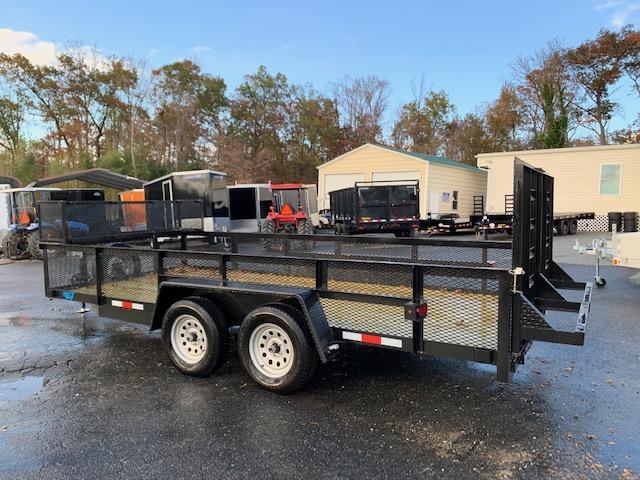 MCT 7' x 16' Landscape Trailer w/ Box and Spring Assist Ramps | New enclosed cargo utility ...