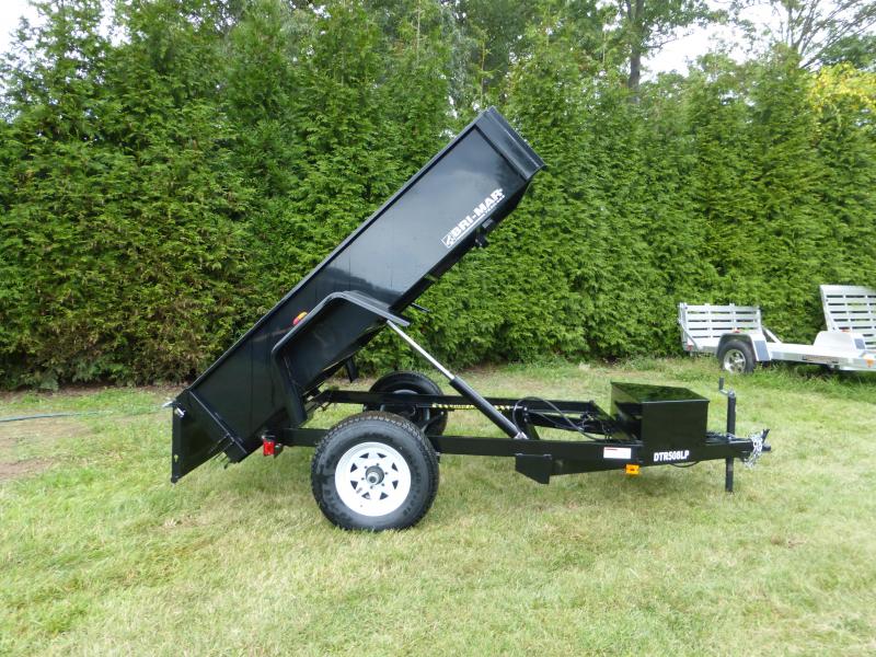 BriMar 5' x 8' x 15" Single Axle Dump Trailer 5K New enclosed cargo