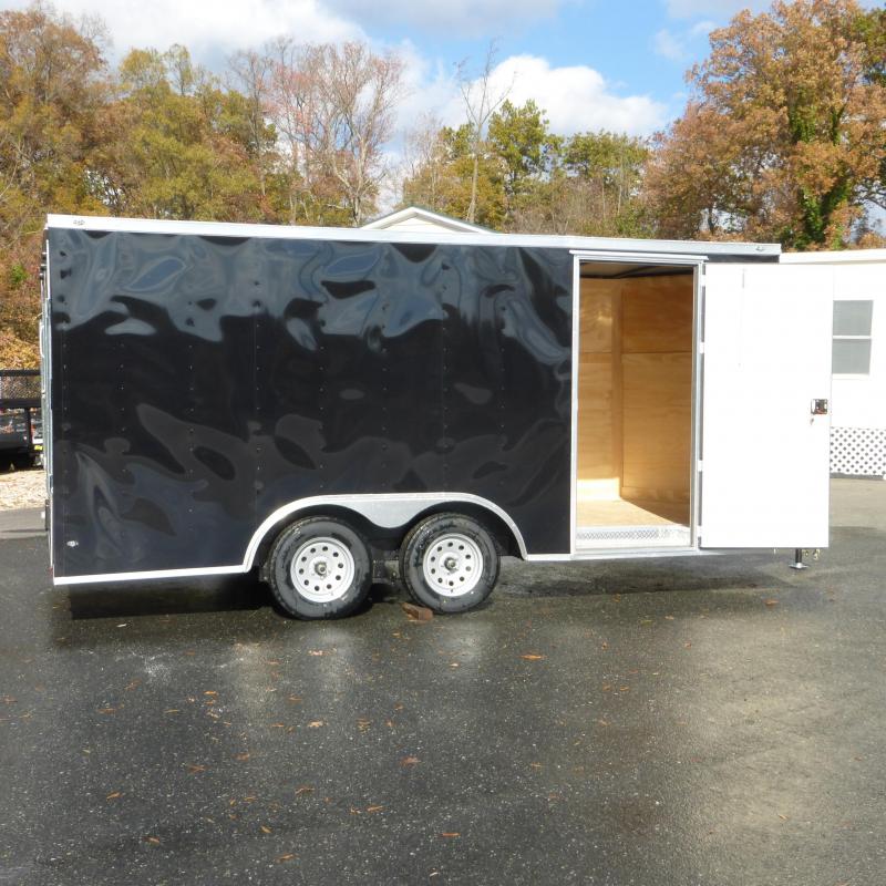 Diamond Cargo 8.5' x 16' Black Enclosed Trailer 7K New enclosed cargo