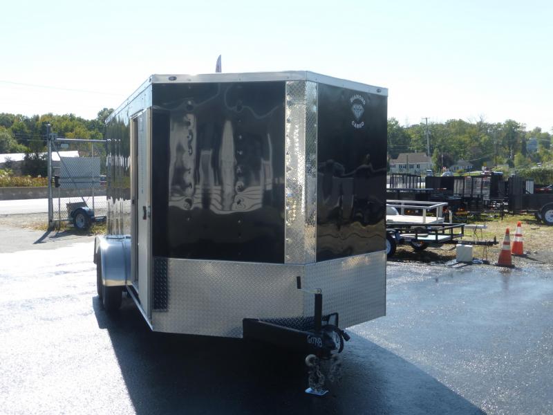 Diamond Cargo 7X14TA Black Enclosed Trailer with Ramp New enclosed cargo utility landscape