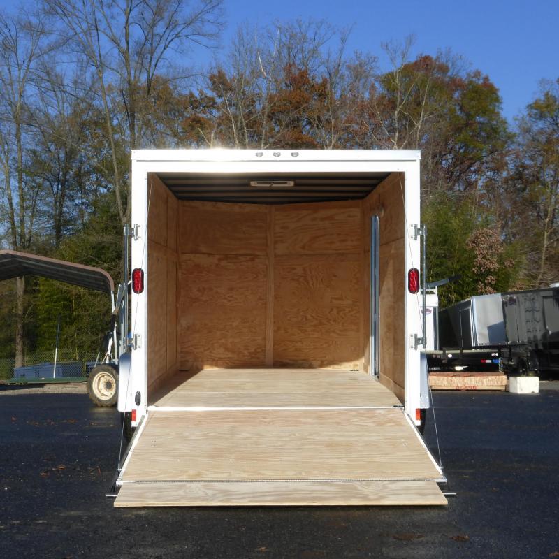 Covered Wagon 7' x 12' Enclosed Trailer w/ Ramp & Heavier Braking Axle
