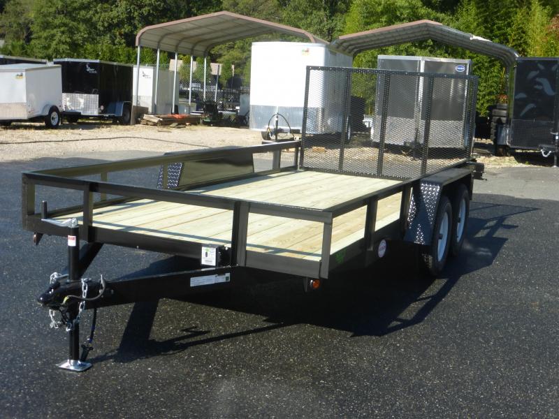 MCT 7' x 16' Tandem Axle Landscape Trailer adFpk8