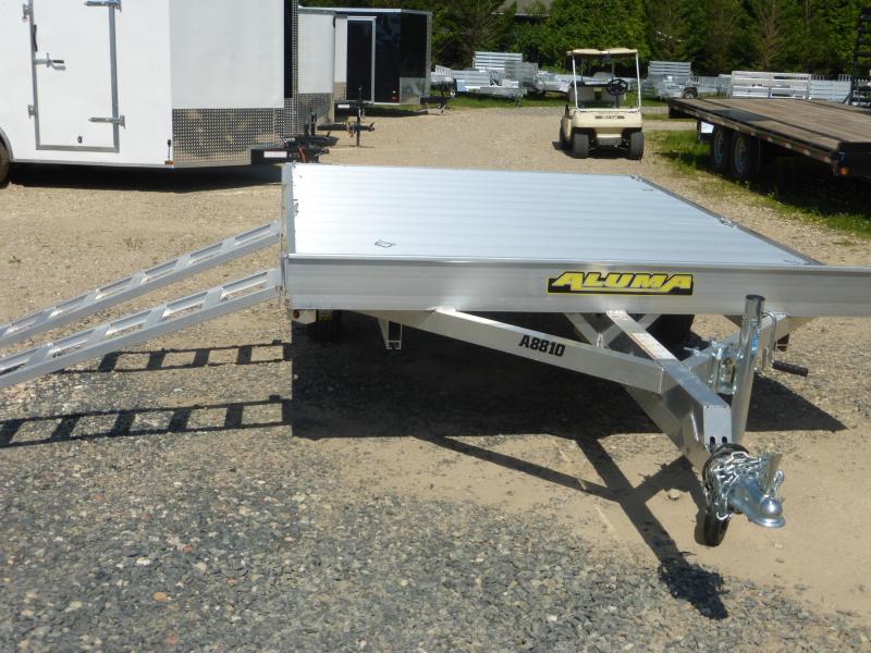 Aluma 88" x 126.75" 2 Place ATV Trailer 2.2K New enclosed cargo