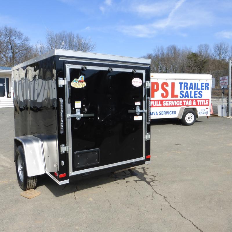 Covered Wagon 5x8 SA Black Cargo / Enclosed Trailer New enclosed
