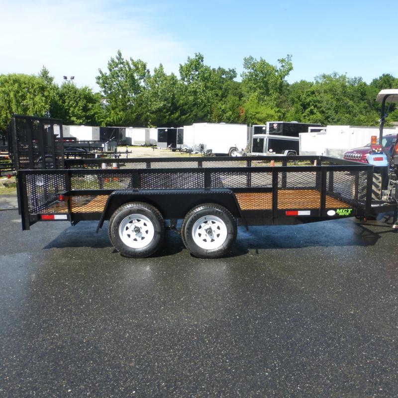 MCT 7' x 16' Tandem Axle w/ 24" Mesh Sides Landscape Trailer  GbjwBc