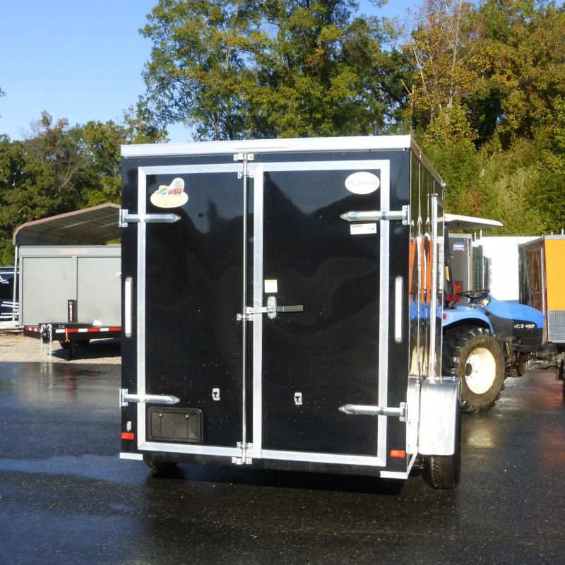 Covered Wagon Black 6' x 12' Enclosed Cargo Trailer with Cargo Doors Covered Wagon Black 6' x 12' Enclosed Cargo Trailer with Cargo Doors