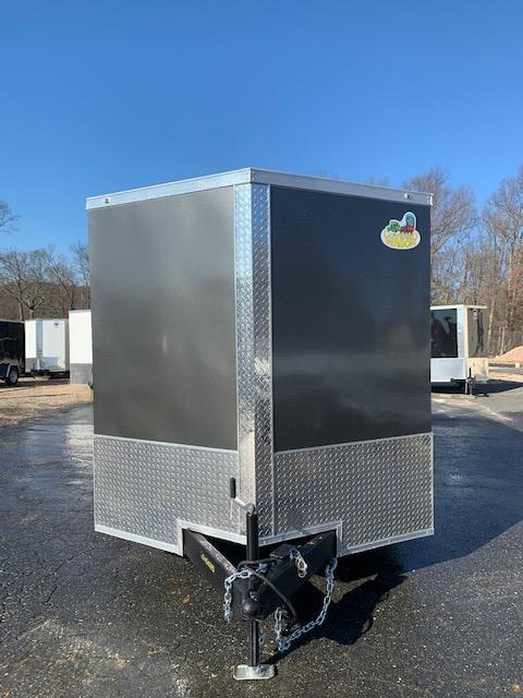 Covered Wagon 7' x 16' Charcoal/Black Enclosed Cargo Trailer Covered Wagon 7' x 16' Charcoal/Black Enclosed Cargo Trailer