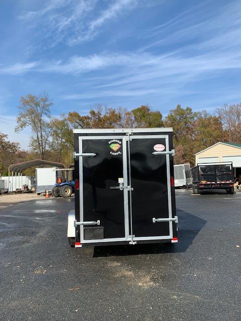 Diamond Cargo 6 X 10 Black Enclosed Trailer W Cargo Doors 3k New