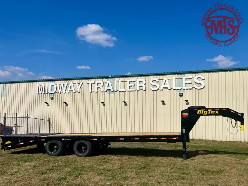 2026 Big Tex Trailers 102" X 25' (20 + 5') Tandem DW Gooseneck- 22GN Deckover Trailer