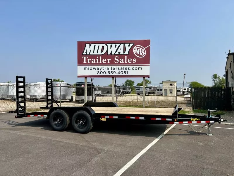 2026 Big Tex Trailers 83" X 20' (17'+ 3') Economy Equipment Trailer-14EB Equipment Trailer