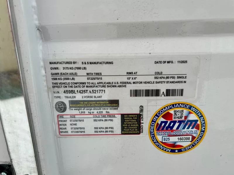 new Stock / Stock Combo Trailers S&S Manufacturing  for sale, in Ottawa, IL Thumbnail 9