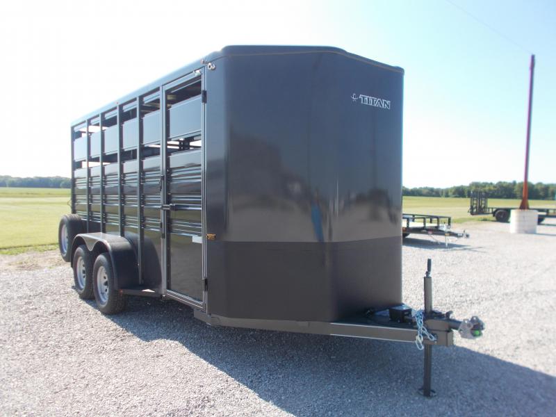 2021 Titan Trailers 6'8 X 16' Challenger Stock BP Horse Trailer 2021 Titan Trailers 6'8 X 16' Challenger Stock BP Horse Trailer
