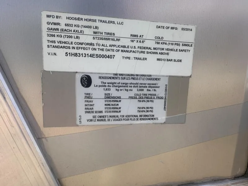 used Other Trailers Hoosier Trailers  for sale, in Litchfield, IL Thumbnail 18