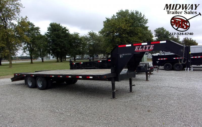 2017 Elite Trailers 25' TD Flatbed GN Flatbed Trailer 2017 Elite Trailers 25' TD Flatbed GN Flatbed Trailer