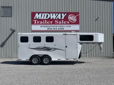 2022 Titan Trailers 3 Horse W/ Front Dress Horse Trailer