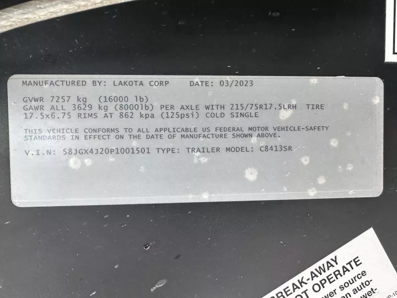 2023 LAKOTA C8413 CHARGER 4H W/ 13' SW & 6' SLIDE TA GN in