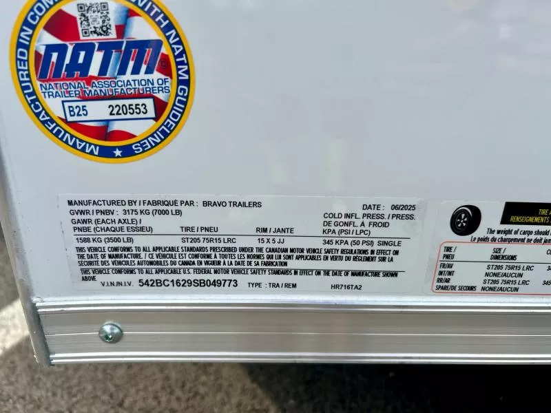 new Cargo (Enclosed) Trailers Bravo Trailers  for sale, in Ottawa, IL Thumbnail 9