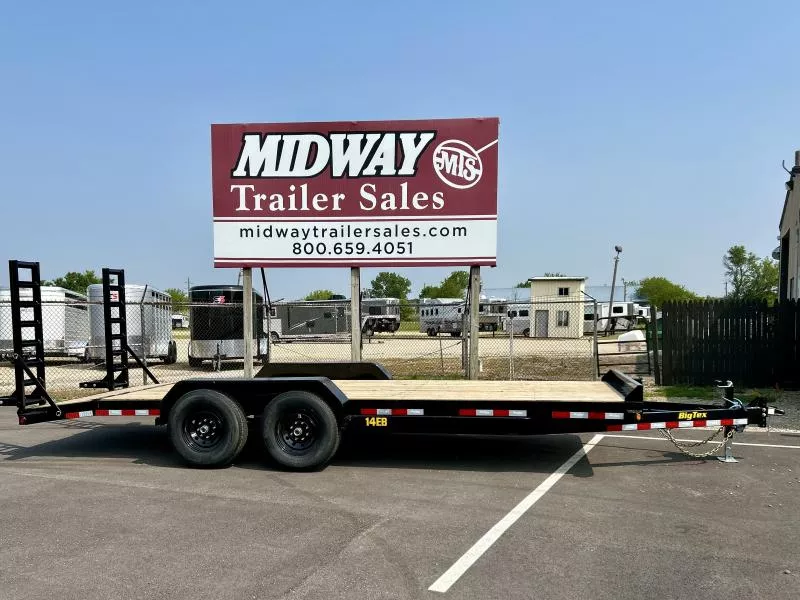 2026 Big Tex Trailers 83" X 20' (17'+ 3') Economy Equipment Trailer-14EB Equipment Trailer