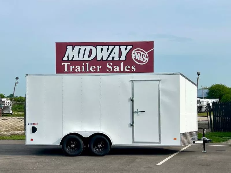 2025 Bravo Trailers Hero 7 X 16' W/ Rear Ramp Cargo / Enclosed Trailer