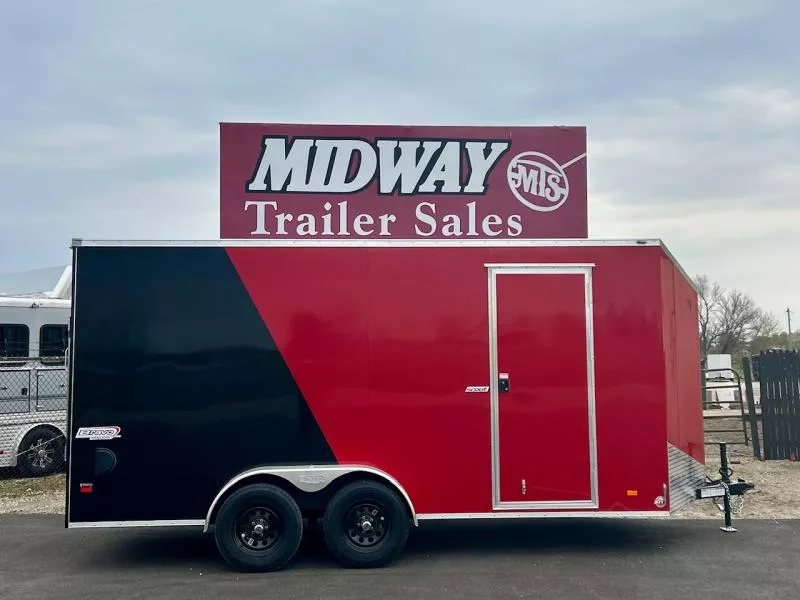 2025 Bravo Trailers Scout 7 X 16' w/ Rear Ramp Cargo / Enclosed Trailer