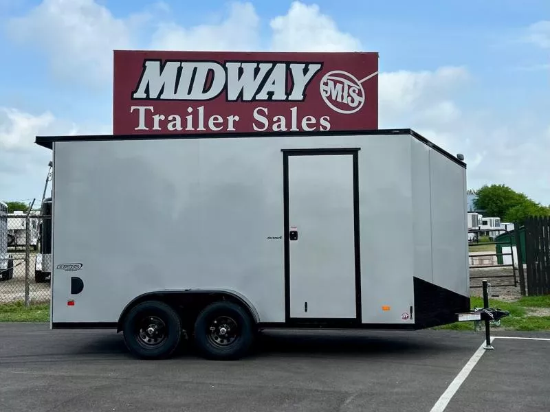 2025 Bravo Trailers Scout 7 X 14' Enclosed Trailer w/ Rear Ramp TA BP Cargo / Enclosed Trailer