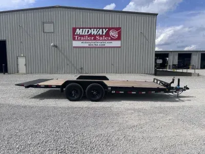2027 PJ Trailers 83X20 Hydraulic Quick Tilt BP Equipment Trailer