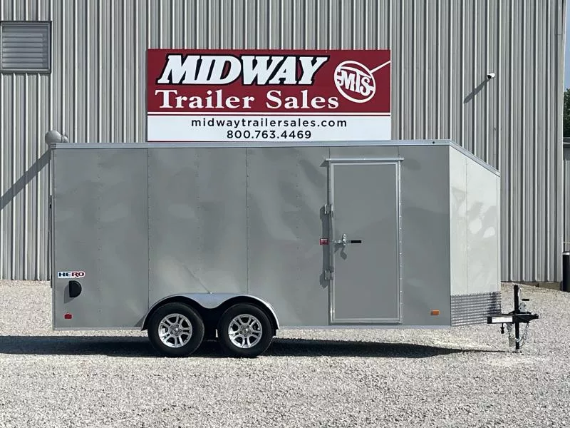 2025 Bravo Trailers Hero 7 x 16' w/ Rear Ramp Cargo / Enclosed Trailer