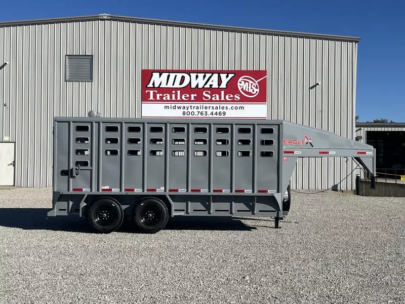 2026 Eagle Trailer 16' X 7' Livestock Trailer GN Trailer