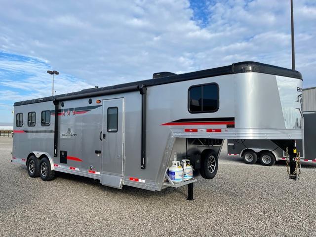 2022 Bison Trailers SV8309B w/ 9' SW LQ GN Horse Trailer 2022 Bison Trailers SV8309B w/ 9' SW LQ GN Horse Trailer