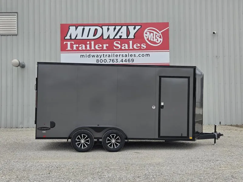 2026 Look Trailers Element SE 7' x 16' w/ Rear Ramp BP Cargo / Enclosed Trailer