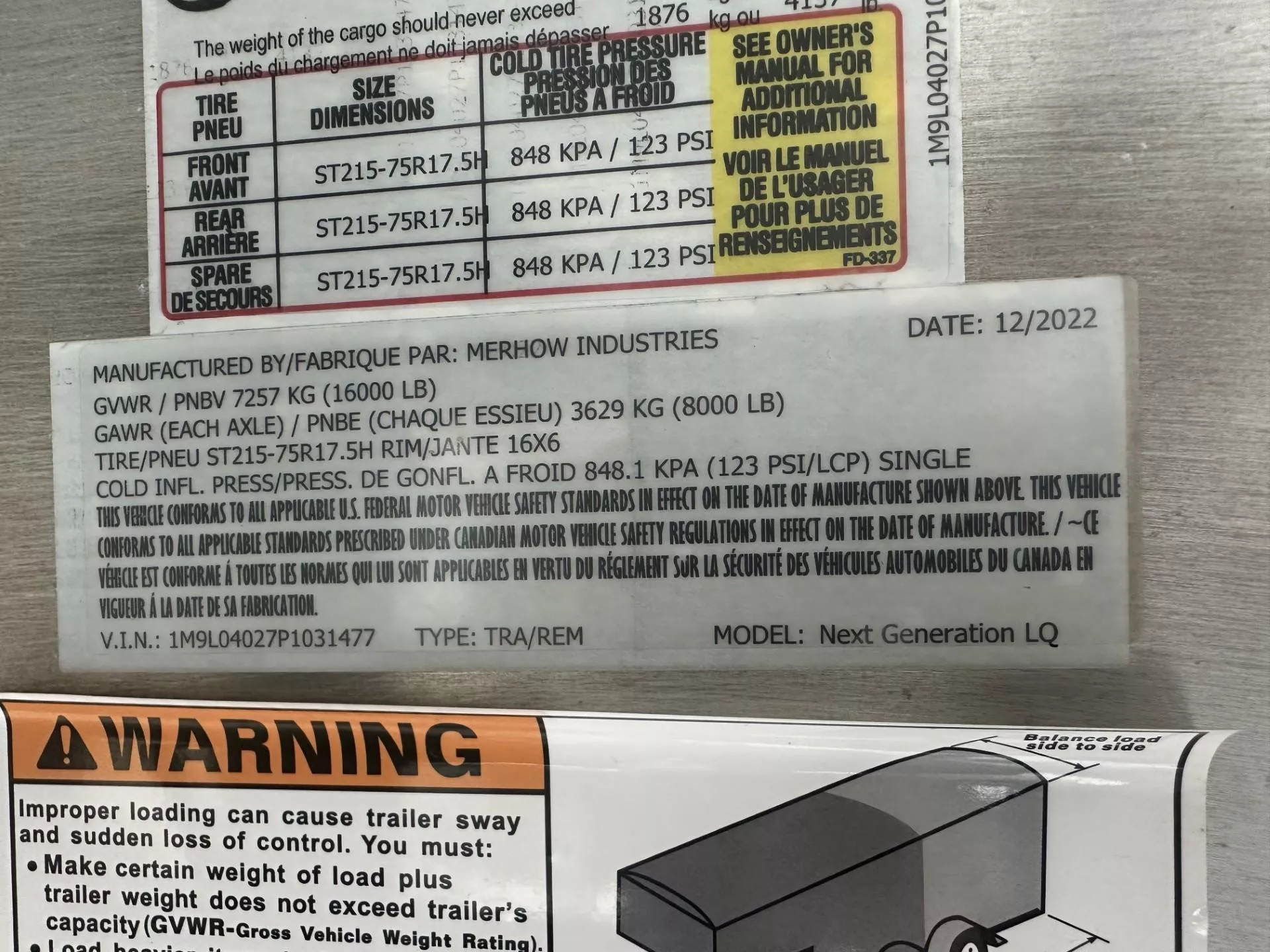 new Stock / Stock Combo Trailers Merhow Trailers  for sale, in Litchfield, IL Thumbnail 23