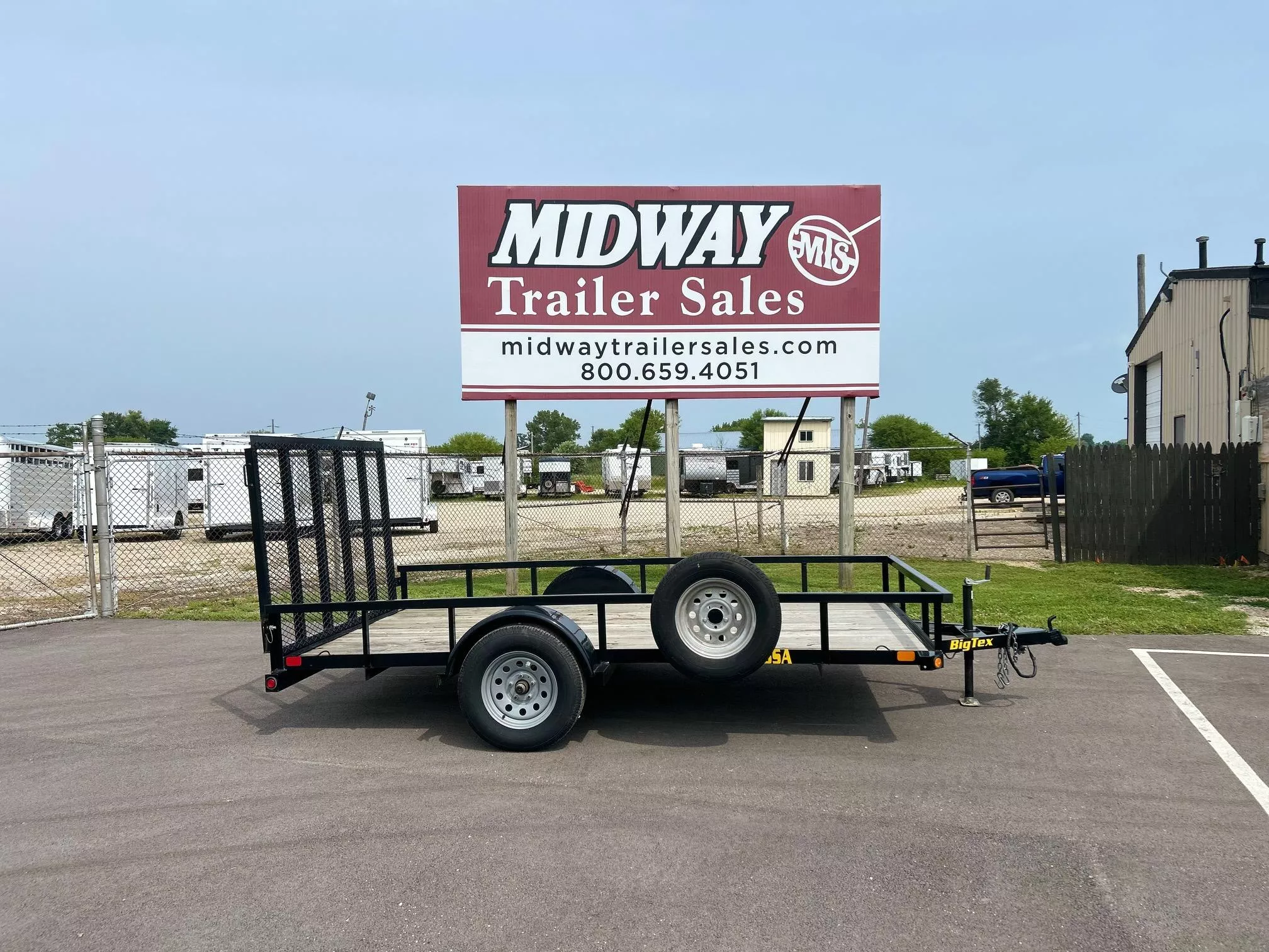 2022 Big Tex Trailers 77 X 12' Single Axle Utility- 35SA