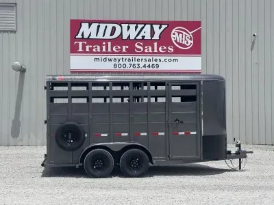 2027 S&S Manufacturing 6'8" X 7' 16' LIVESTOCK