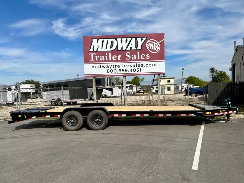 2026 Big Tex Trailers 83" X 24' (21' + 3') HD TA Seamless I-Beam- 14EH Equipment Trailer
