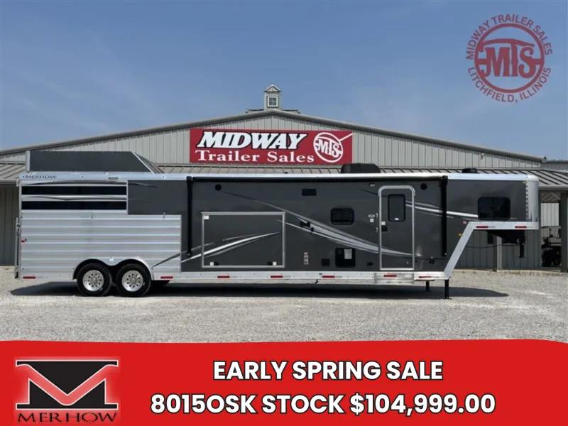2023 MERHOW 8015OSK LONGHORN STOCK W/ 15' LQ & 9' SLIDE-OUT GN