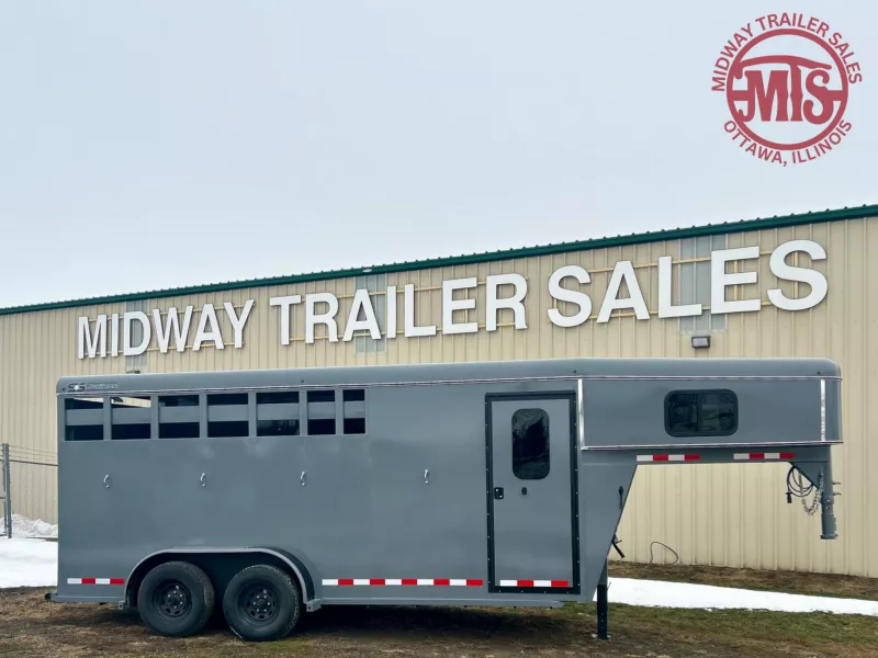 2026 S&S 3 Horse w/ Front Dress Stock / Stock Combo Trailer