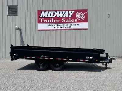 2026 PJ Trailers 96 x 16' Deckover Dump BP Dump Trailer
