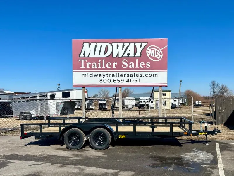 2026 Big Tex Trailers 77" X 14' Single Axle Utility- 35SA Utility Trailer
